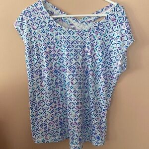 Talbots cross back tee